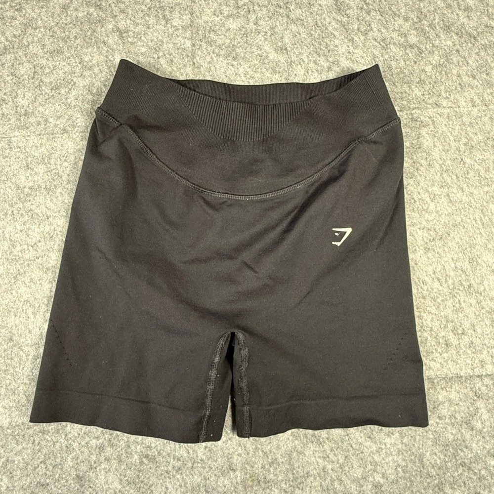Gymshark Vital Seamless 2.0 Shorts Womens M Black High Waisted Activewear
